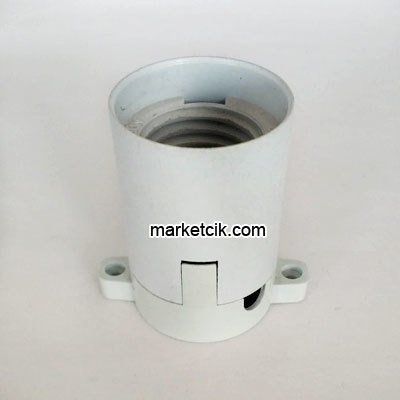 Marketcik Plastik E27 Beyaz Tabela Duvar Donanma Duy