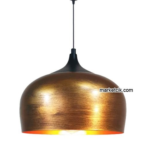 Marketcik RT63 Dekoratif Eskitme Retro Sarkıt Avize, Tekli Modern Avize