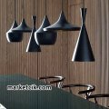 Marketcik 3lü Dekoratif Siyah Retro Sarkıt Avize, Tekli Modern Avize