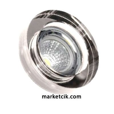 Marketcik MR555 Sıva Altı Dekoratif Cam Led Spot Armatür Beyaz-Günışığı Işık
