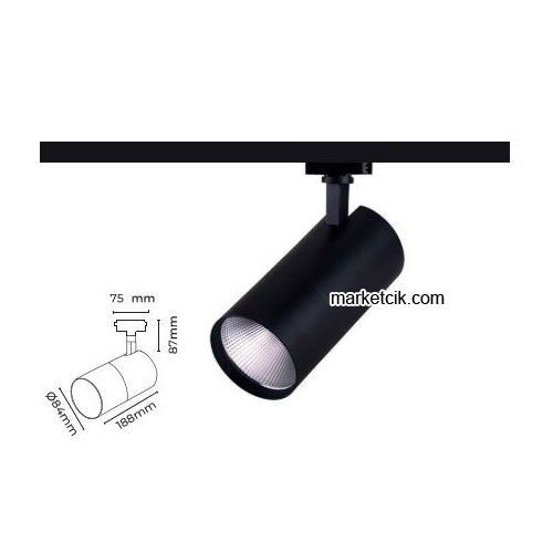 Marketcik 20 Watt Led Ray Spot Armatür MR205120