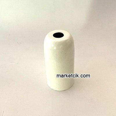 Marketcik Dekoratif Metal Beyaz Lale E14 Duylar İçin