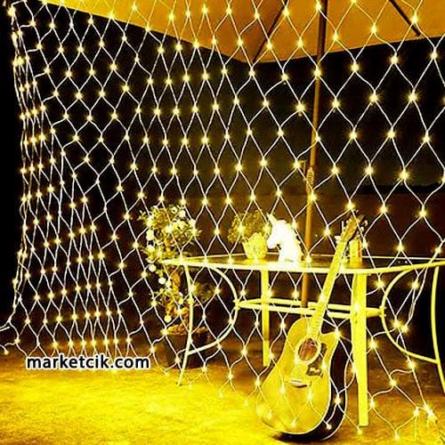 Marketcik İç Mekan 2x2 Metre File Led Ağ Perde Sabit Işık