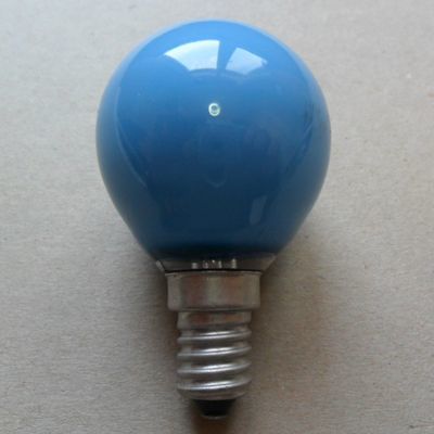 15-25-40 Watt E14 İnce Duy Mavi Top Ampul, STOK SORUNUZ