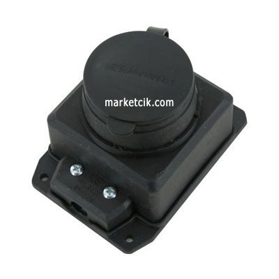 Mutlusan Mut-296 1x16 A. Monofaze Topraklı Duvar Prizi