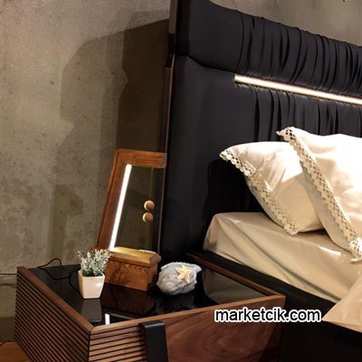 Marketcik Dekoratif Ahşap Yıldız Led Masa Lambası