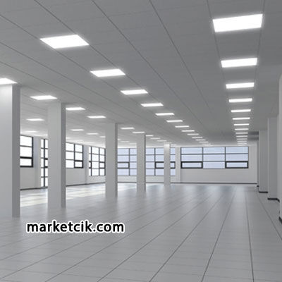 Pelsan-Tio 48 Watt 60x60 Clipin Led Panel Günışığı-Beyaz Işık 5 Adet Beyaz Işık