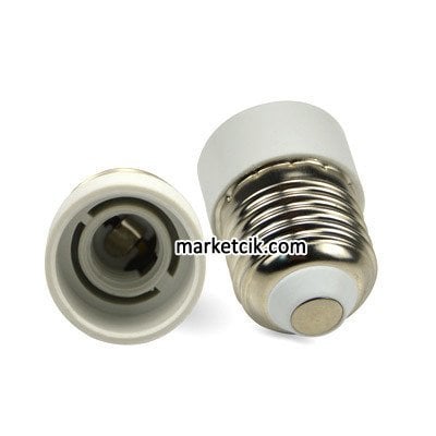 E27 E14 Dönüştürücü Duy, E27 Normal Duyu E14 İnce Duy Yapar