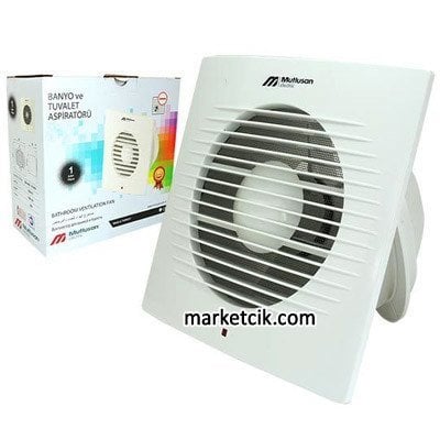Mutlusan Me-Fan 120 lik Banyo ve Tuvalet Aspiratörü, Baca Giriş 12cm