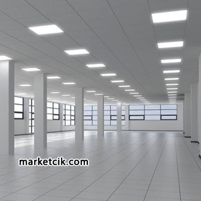 Pelsan-Tio 18 Watt 30x30 Clipin Led Panel Günışığı-Beyaz Işık 10 Adet Gün ışığı