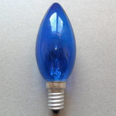 15-25-40 Watt E14 Duy Avize Ampulü Mavi Işık