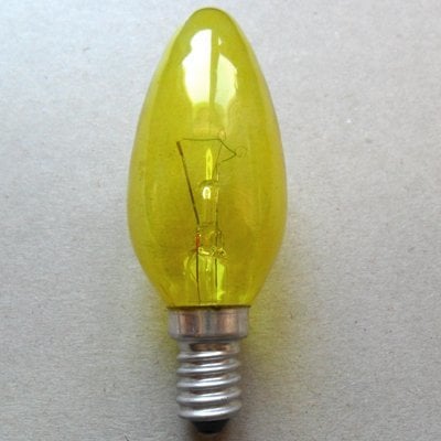 15-25-40 Watt E14 Duy Avize Ampulü Sarı Işık