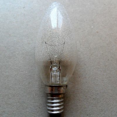 25 Watt E14 Duy Beyaz Kristal Efektli Avize Ampulü Sarı Işık