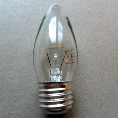 25-40-60 Watt E27 Duy Şeffaf Avize Ampulü