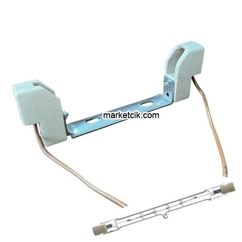 200 Watt, 300 Watt, 330 Watt, 500 Watt 118mm Çubuk Halojen Ampul Duyu