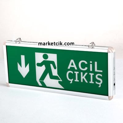 Cata CT-9178 Çift Yön Ledli Acil Çıkış Aşağı Yönlendirme Levhası