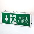 Cata CT-9178 Çift Yön Ledli Acil Çıkış Aşağı Yönlendirme Levhası