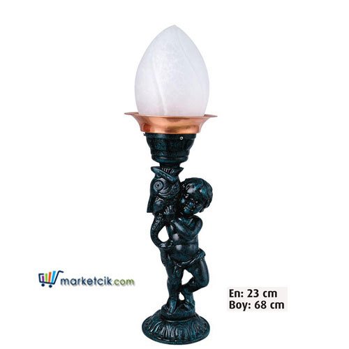 Ayaz 68x23 Alüminyum Meşale Fenerli Model Set Üstü Park Bahçe Aydınlatma Armatürü