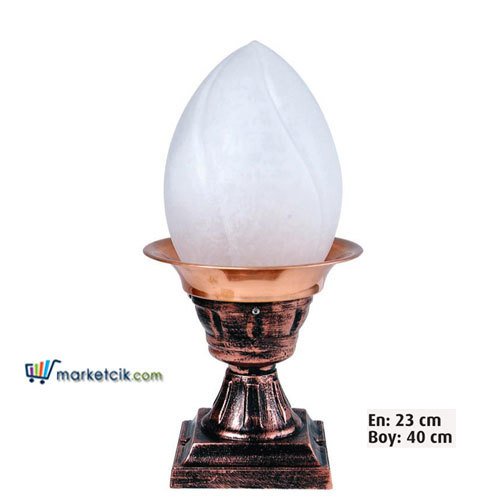 Ayaz 40x23 Alüminyum Meşale Fenerli Model Set Üstü Park Bahçe Aydınlatma Armatürü