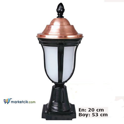 Ayaz 53x20 Alüminyum Süvari Fenerli Model Set Üstü Park Bahçe Aydınlatma Armatürü