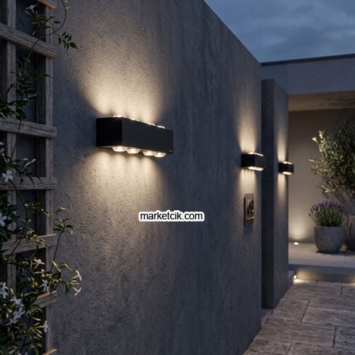 Marketcik IP65 Dış Mekan 8 W Alüminyum Led Duvar Aplik MR8062