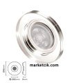 Marketcik MR502 Sıva Altı Dekoratif Cam Led Spot Armatür Beyaz-Günışığı Işık