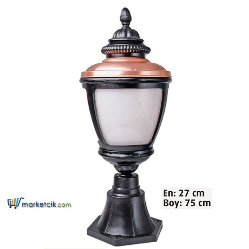 Ayaz 75x27 Alüminyum Ulubatlı Fenerli Model Set Üstü Park Bahçe Aydınlatma Armatürü
