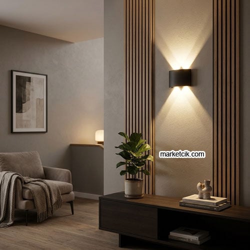 Marketcik IP54 İç Mekan 4 W Alüminyum Led Duvar Aplik MR80162