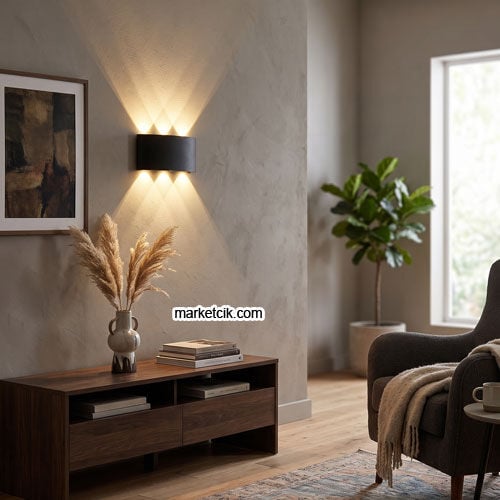 Marketcik IP54 İç Mekan 6 W Alüminyum Led Duvar Aplik MR8016