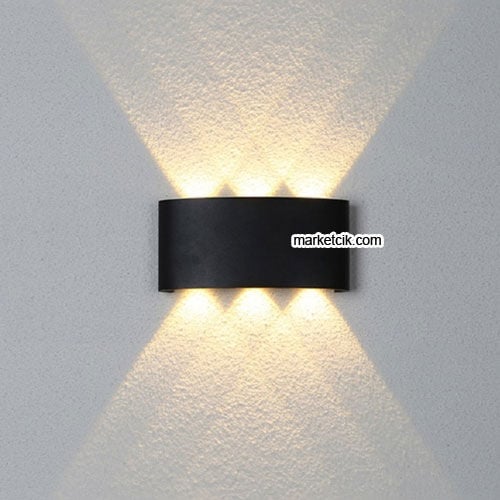 Marketcik IP54 İç Mekan 6 W Alüminyum Led Duvar Aplik MR8016