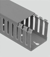 Mutlusan 60x60 mm Delikli Pano Tipi Kablo Kanalı Gri 1 mt