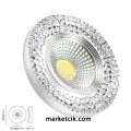 Ayaz Sıva Altı Dekoratif Kristal Cam Led Spot Armatür 3 Watt Beyaz-Günışığı Işık
