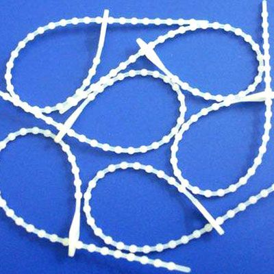 Marketcik Beyaz Boncuk Kelepçe Kablo Bağı 3,5x165 mm, 100 Adet