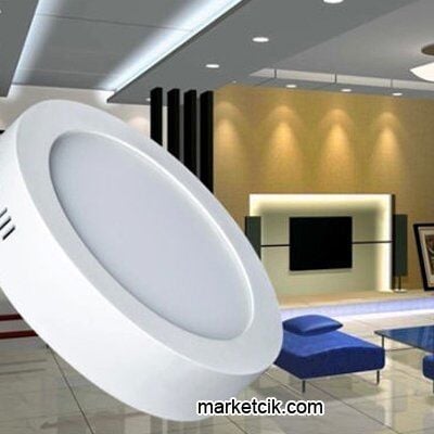 Noas YL14-1800 18 Watt Sıva Üstü Yuvarlak Led Panel Armatür Günışığı-Beyaz Işık