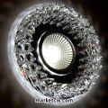 Ayaz Sıva Altı Dekoratif Kristal Cam Led Spot Armatür 3 Watt Beyaz-Günışığı Işık