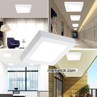 Noas YL15-1800 18 Watt Sıva Üstü Kare Led Panel Armatür Günışığı-Beyaz Işık