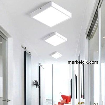Noas YL15-1800 18 Watt Sıva Üstü Kare Led Panel Armatür Günışığı-Beyaz Işık