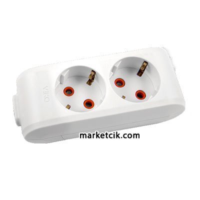 Viko by Panasonic Multi-let 2li Kablosuz Klemensli Topraklı Grup Priz