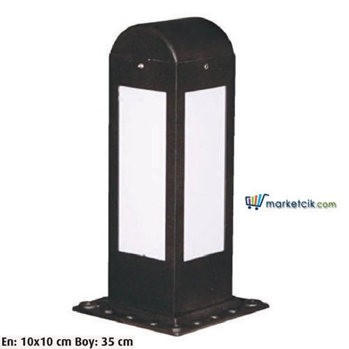 Ayaz 35x10 Bollard Model Çim ve Set Üstü Park Bahçe Aydınlatma Armatürü