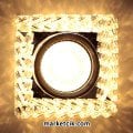 Ayaz Sıva Altı Dekoratif Kristal Cam Led Spot Armatür 3 Watt Beyaz-Günışığı Işık