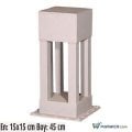 Ayaz 45x15 Bollard Model Çim ve Set Üstü Park Bahçe Aydınlatma Armatürü
