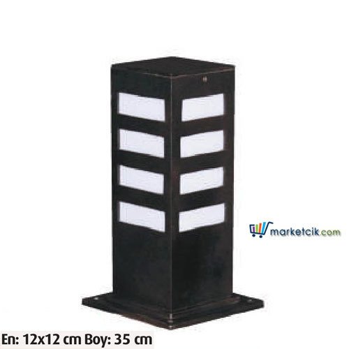 Ayaz 35x12 Bollard Model Çim ve Set Üstü Park Bahçe Aydınlatma Armatürü