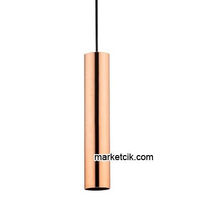 Cata CT-8341 Dekoratif Bakır Retro Sarkıt Avize, Tekli Modern Avize
