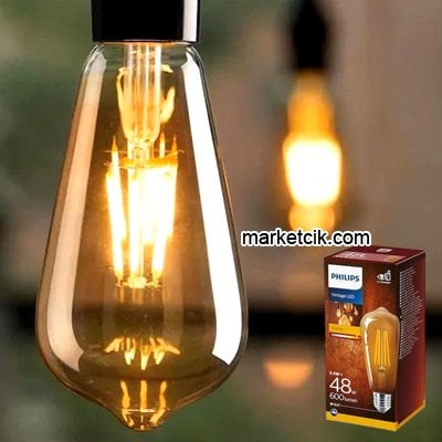 Philips 5.5 Watt Vintage Led Rustik Ampul ST64 Flame