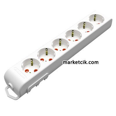 Mutlusan Ri-tech Kablosuz 6lı Topraklı Grup Priz Çocuk Korumalı