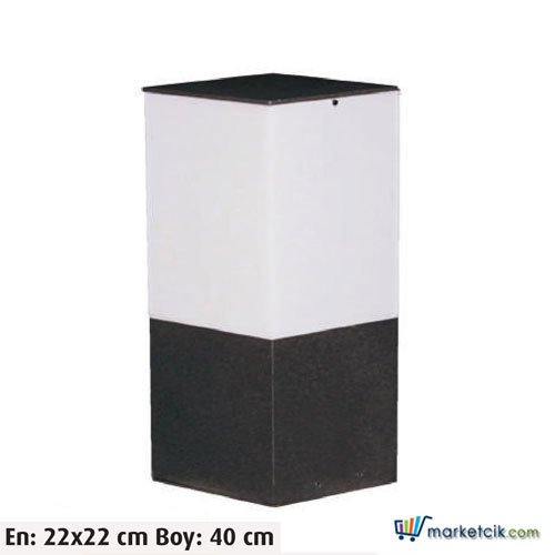 Ayaz 40x22 Bollard Model Set Üstü Park Bahçe Aydınlatma Armatürü
