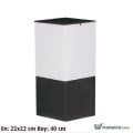Ayaz 40x22 Bollard Model Set Üstü Park Bahçe Aydınlatma Armatürü