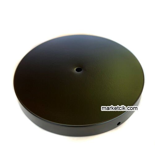 Marketcik Seramik Vazo Masa Lambası İçin Siyah Metal Tabanlık 12-15-20 cm