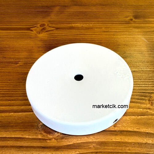 Marketcik Seramik Vazo Masa Lambası İçin Beyaz Metal Tabanlık 12-15-20 cm