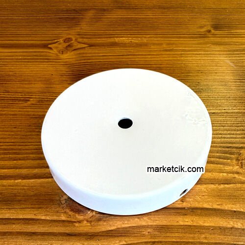 Marketcik Seramik Vazo Masa Lambası İçin Beyaz Metal Tabanlık 12-15-20 cm